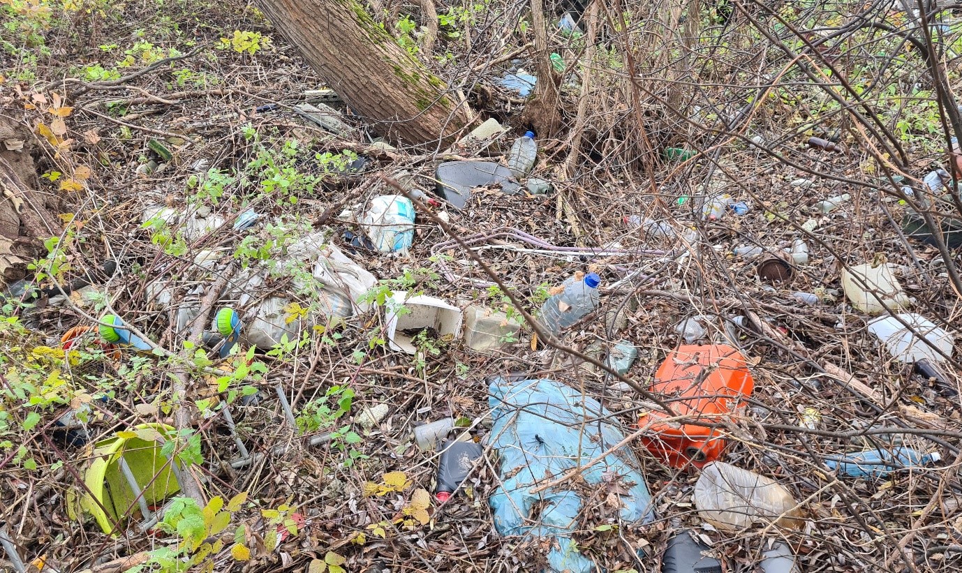 Illegal landfill in Poland